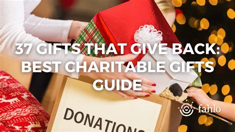 37 Gifts That Give Back: Best Charitable Gifts Guide 2024 | Fahlo