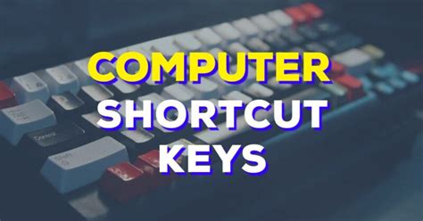 30+ आवश्यक Computer Shortcut Keys हिंदी में - MrGyani