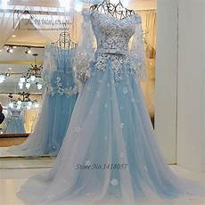 Blue Wedding Gowns Fashion by Vintage Bohemian Wedding Dress Princess Light Blue Wedding Blue Wedding Gowns Fashion