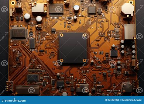Missing Components Render the Top View of the PCB Incomplete Stock Illustration - Illustration ...