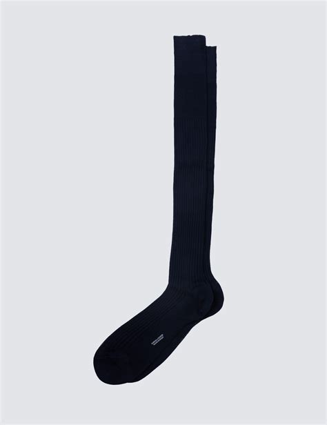 Men's Navy Dress Socks | Hawes & Curtis