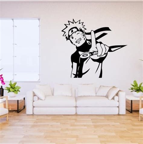 CVANU Naruto Vinyl Wall Decal Naruto Uzumaki Vinyl Sticker Anime Art ...
