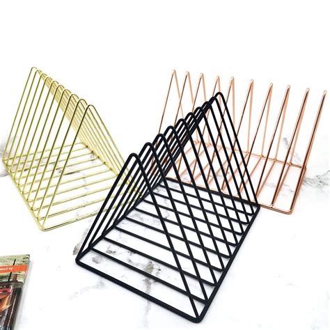 Vinyl Record Holder Storage, Black Metal Magazine Book Album Display ...