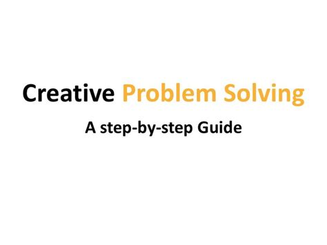 Image result for Creative Thinking and Problem Solving