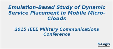 Emulation-Based Study of Dynamic Service Placement | S-Logix