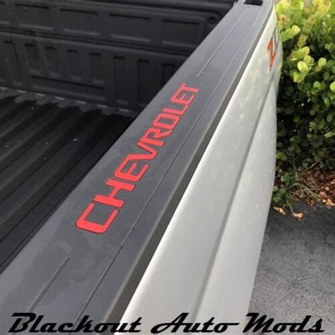 Red Bed Rail Letter Inserts 2014-2018 Chevy India | Ubuy