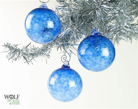Blown Glass Holiday Christmas Tree Ornament Suncatcher Pale | Etsy ...