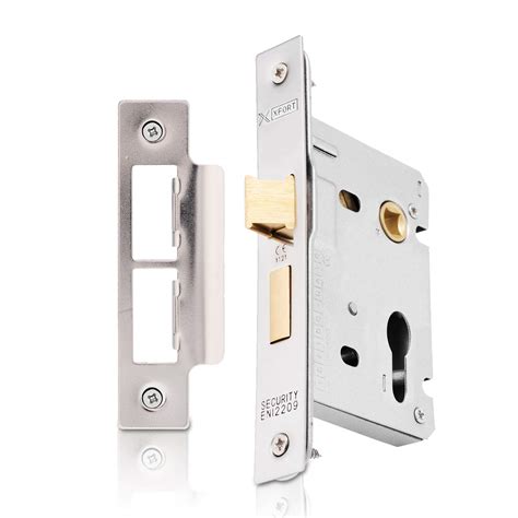 Buy XFORT® Polished Chrome Euro Profile Sashlock 75mm, Euro Sash Lock ...