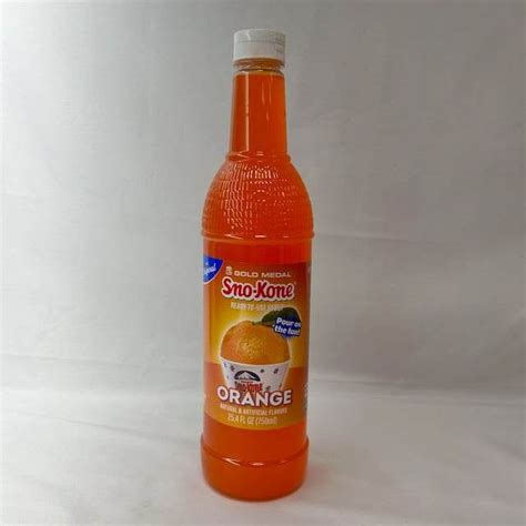 Orange Snow Cone Syrup (25 oz x 2) - Sno-Treat Snow Cone Syrups for ...