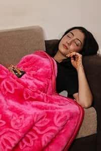 Buy Tundwal's Super Soft Luxurious Mink Blanket - Light Weight, Floral ...