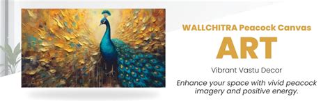 WALLCHITRA Peacock Painting for Wall Decoration Big Size (Without Frame ...