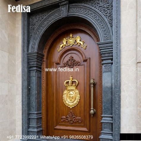 Traditional Carved Wooden Front Door Ideas Aluminum Doors Designs For ...