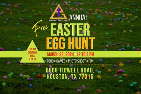 PGMBC Annual Easter Egg Hunt, 6009 Tidwell Rd, Houston, TX 77016-4747 ...