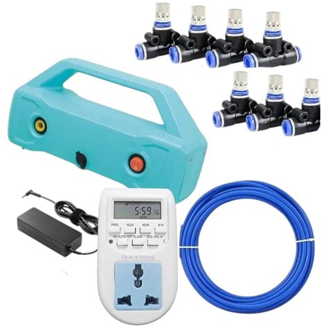 Fieldstar Premium Fogger Kit with Digital Timer – 8 Nozzles Misting ...