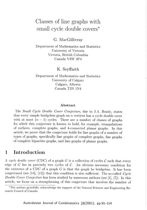 Line Graphs 的图像结果