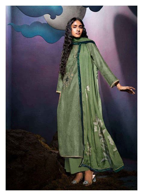 Ganga Kiansh Russian Silk Dress Material 6 pcs Catalogue