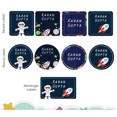 Personalised Mixed Shape Labels (Cod Not Available) – Snooplay