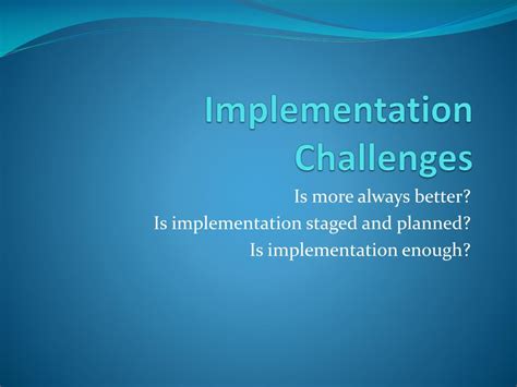 Image result for Implementation Issues