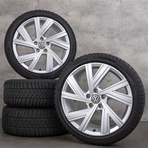 VW Golf 6 7 8 R winter wheels Bergamo 18 inch rims tires 5H0601025AE