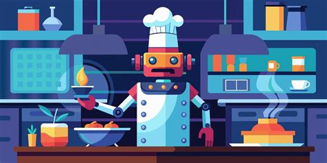 Cooking Robot Cartoon 的图像结果