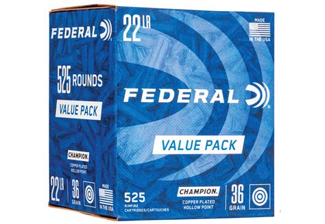 Ammo Bros | FEDERAL CARTRIDGE CO CHAMPION .22LR 36GR. CPHP 525RD BOX