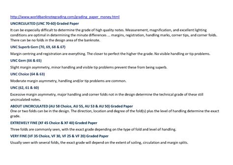 Image result for Grading Banknotes