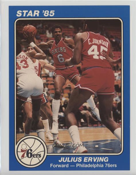 1984-85 Star Team Supers - Philadelphia 76ers - 5 x 7 #1 - Julius Erving