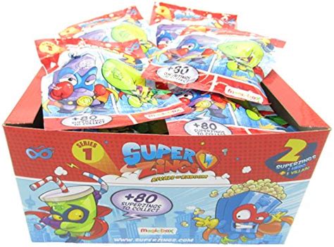 Buy MagicBox SUPERZINGS BOX 30 Sachet with 2 Characters Each - 60 ...
