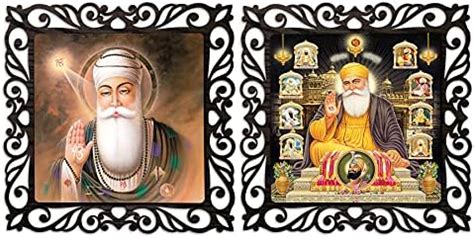 Casa Rica Guru Nanak Dev ji/Sikh Gurus Photo Frame Painting Wall ...