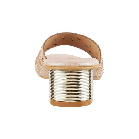 Buy Mochi Women Peach Wedding Slip Ons Online | SKU: 35-4667-80-36 ...