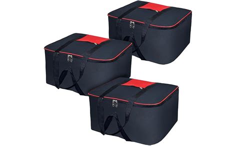 Storite Set Of 3 Moisture Proof Nylon Underbed Storage Bag- (54x46x28 ...