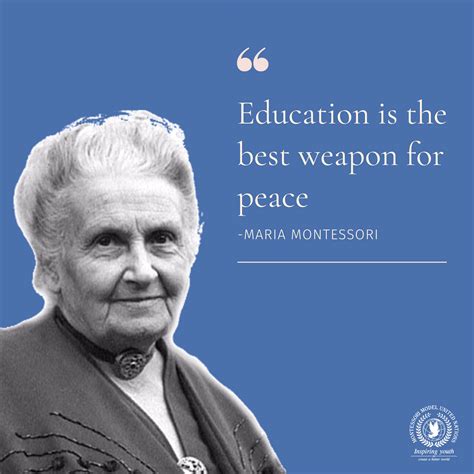 Maria Montessori Quotes On Peace