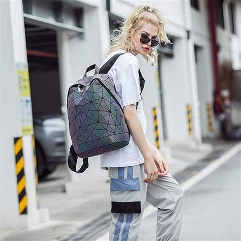 REDHORNS Faux Leather Holographic Backpack For Men & Women – Redhorns