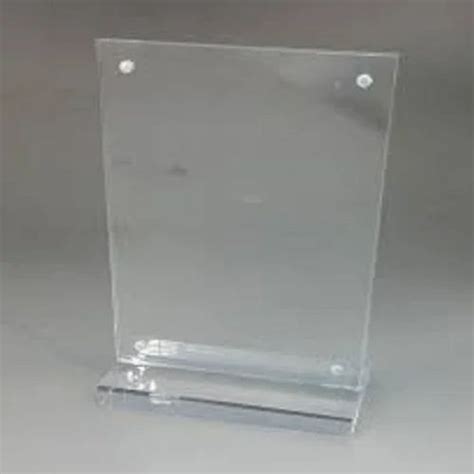 Acrylic Menu Holder - Acrylic Stand With Pocket Fabricators from Mumbai