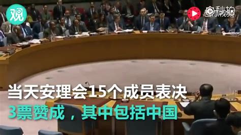 安理会就谴责美国决议草案投票 中国站在哪一边？(含视频)_手机新浪网