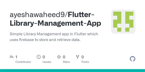Flutter Library Management App 的图像结果
