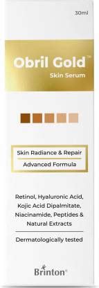 Brinton obril Gold Skin Serum for Acne Marks, Acne Prone Skin & Skin ...
