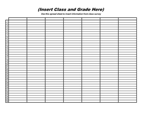 Image result for Blank Printable Data Sheet