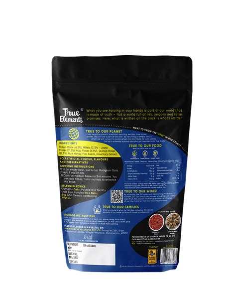 Buy Multigrain Oats Online in India - High Fiber Oats | True Elements