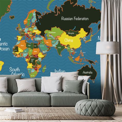 Wallpaper stylish map | Dovido.com