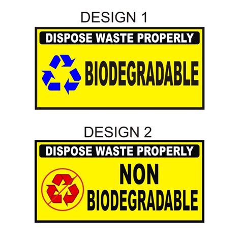 Image result for Non-Biodegradable Signs