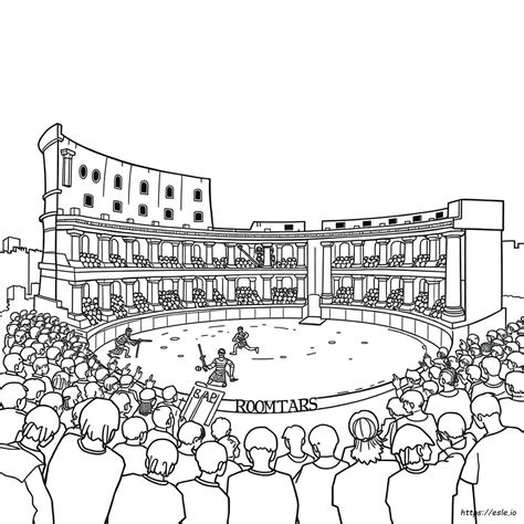 Ancient Rome Coloring Sheets