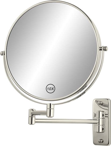 FFowcye 8" Bathroom Shaving Mirror Wall Mounted,1X/10X Double-sided ...