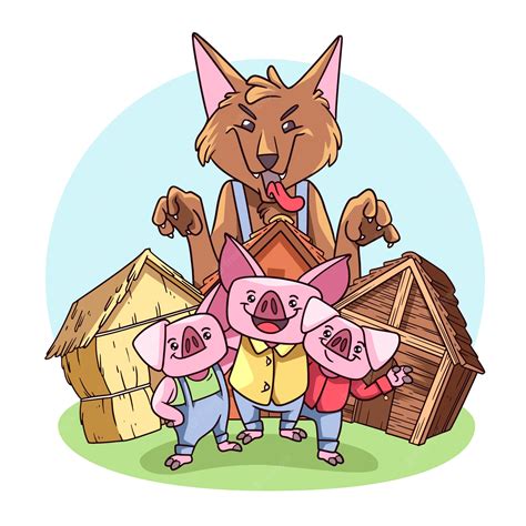 Three Little Pigs Clipart