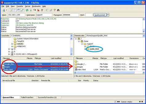 Publishing Pages Using FTP