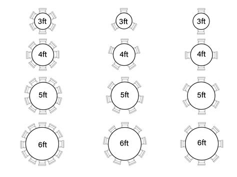 Image result for Rectangular Table Sizes and Seating