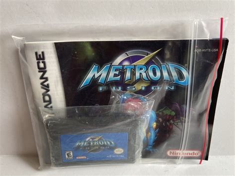 Metroid Fusion GBA cartridge, manual, baggie* Good Condition ...