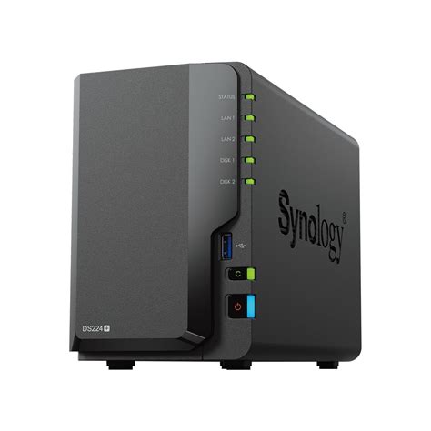 Synology DS224+/G 2 Bay NAS Kit, Guide Book Included, Quad CPU, 2GB ...