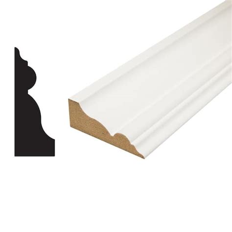 Buy 1 in. x 2-34 in. x 96 in. Primed MDF Crown Moulding Online at ...