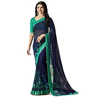 RAJESHWAR FASHION WITH RF Women's Floral Printed Georgette Sarees For ...
